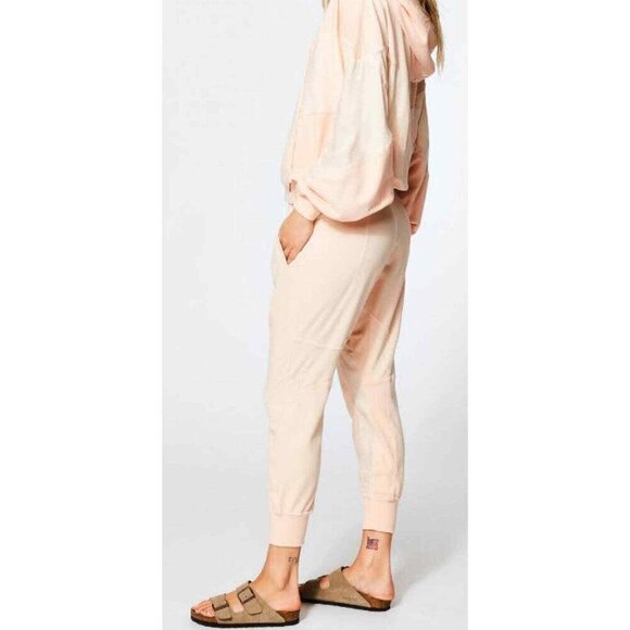 NWOT Young Fabulous & Broke pastel peach jogger sweatpants, S - Picture 3 of 10